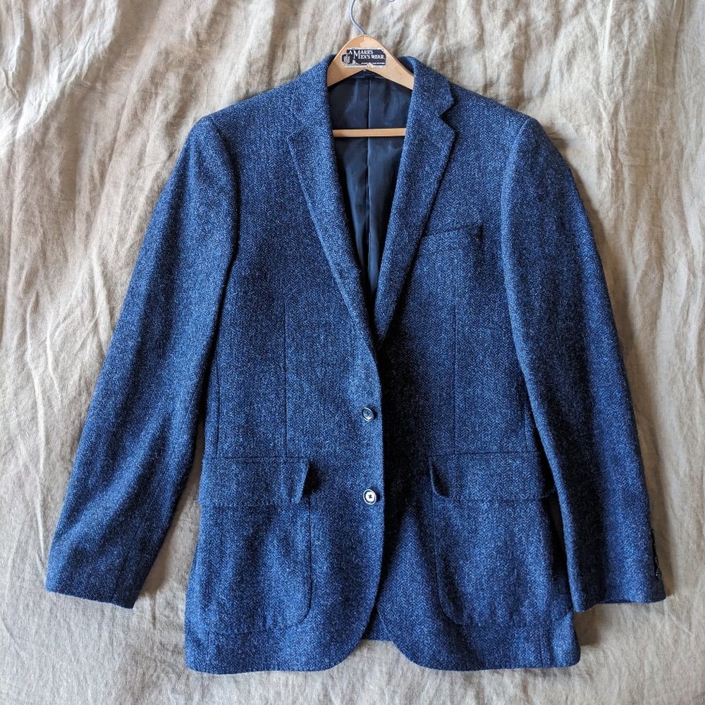 J.Crew Navy Herringbone Jacket